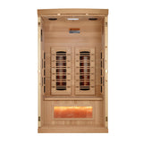 Front removed to show the bench, back-wall heaters and salt bar