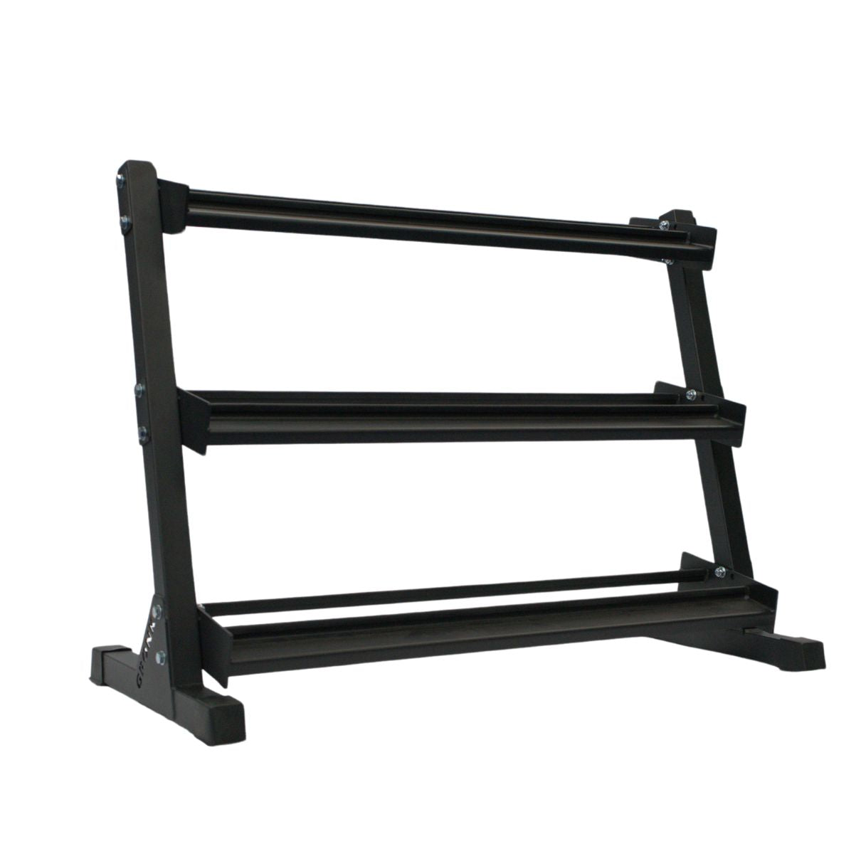 Gronk Fitness 3-Tier Dumbbell Storage Rack Gronk Fitness Products Dumbell racks, power block stand, plate and bar storage, kettlebell racks, ball racks gronkfitness_3-tier-dumbbell-storage-rack_view-3_1a99b5bd-bc41-41d9-822f-67a53d62e491