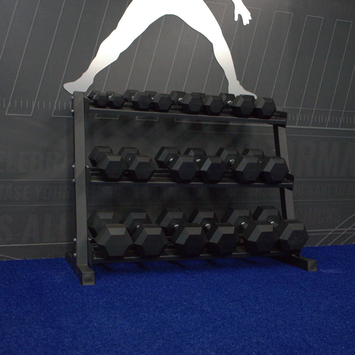 Gronk Fitness 3-Tier Dumbbell Storage Rack Gronk Fitness Products Dumbell racks, power block stand, plate and bar storage, kettlebell racks, ball racks gronkfitness_3-tier-dumbbell-storage-rack_view-6_9c5e1f7d-0ebd-447b-99d9-2a2a8af1c194
