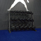 Gronk Fitness 3-Tier Dumbbell Storage Rack Gronk Fitness Products Dumbell racks, power block stand, plate and bar storage, kettlebell racks, ball racks gronkfitness_3-tier-dumbbell-storage-rack_view-6_ece80359-a06b-45bc-9cdf-e913583a804a