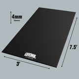 Gronk Fitness 4mm PVC Equipment Mat 7.5ft x 3ft Gronk Fitness Products Variant(s) - Size gronkfitness_4mm-pvc-equipment-mat-7-5ft-x-3ft_main