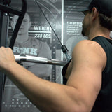 Gronk Fitness Aluminum Lat Bar | Black Gronk Fitness Products Cable attachments gronkfitness_aluminum-lat-bar-black_view-2