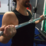 Gronk Fitness Aluminum Lat Bar | Black Gronk Fitness Products Cable attachments gronkfitness_aluminum-lat-bar-black_view-3