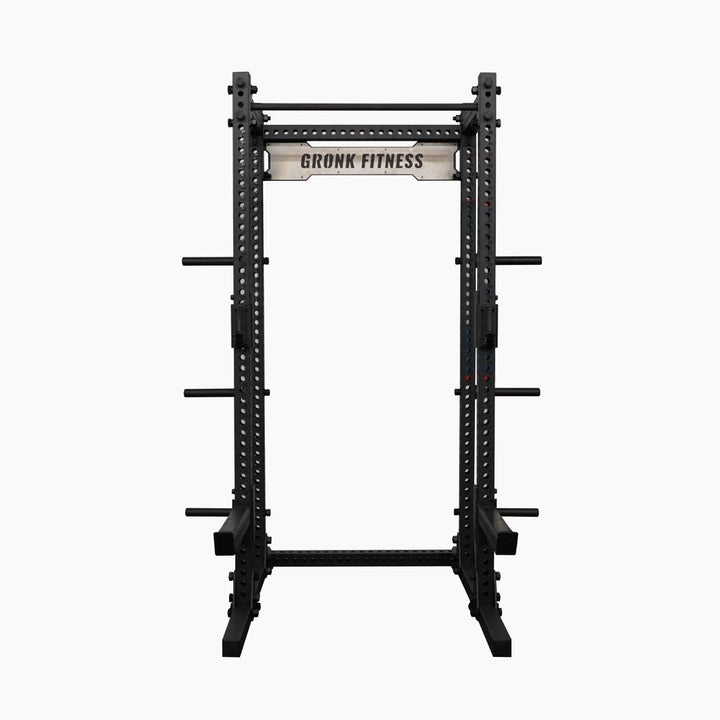 Gronk GridIron Series - Half Rack w/ Dip/Landmine Attachments Gronk Fitness Products Simple Basic Half / Power Rack, Smith gronkfitness_gridiron-series-half-rack-w-dip-landmine-attachments_main