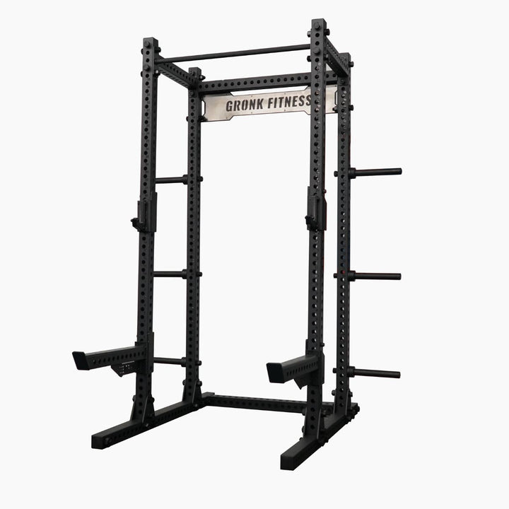 Gronk GridIron Series - Half Rack w/ Dip/Landmine Attachments Gronk Fitness Products Simple Basic Half / Power Rack, Smith gronkfitness_gridiron-series-half-rack-w-dip-landmine-attachments_view-2