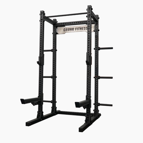 Gronk GridIron Series - Half Rack w/ Dip/Landmine Attachments Gronk Fitness Products Simple Basic Half / Power Rack, Smith gronkfitness_gridiron-series-half-rack-w-dip-landmine-attachments_view-2