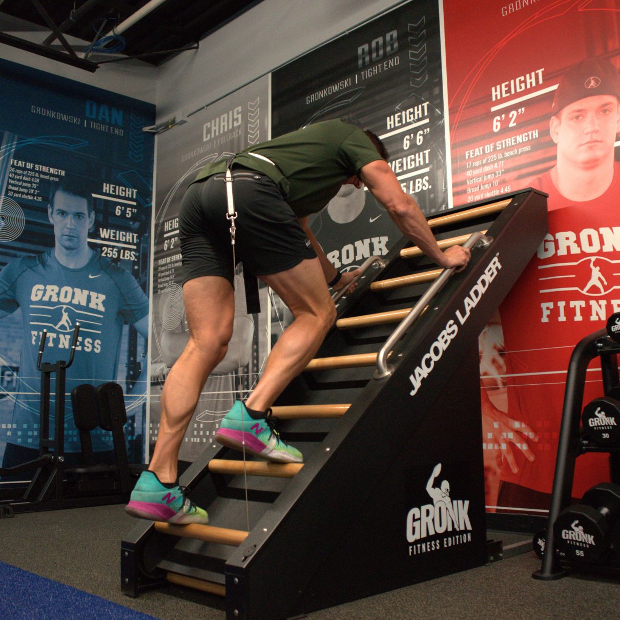 Jacobs Ladder - Gronk Fitness Edition Gronk Fitness Products Elliptical; Advanced Commercial gronkfitness_jacobs-ladder-gronk-fitness-edition-1_view-2