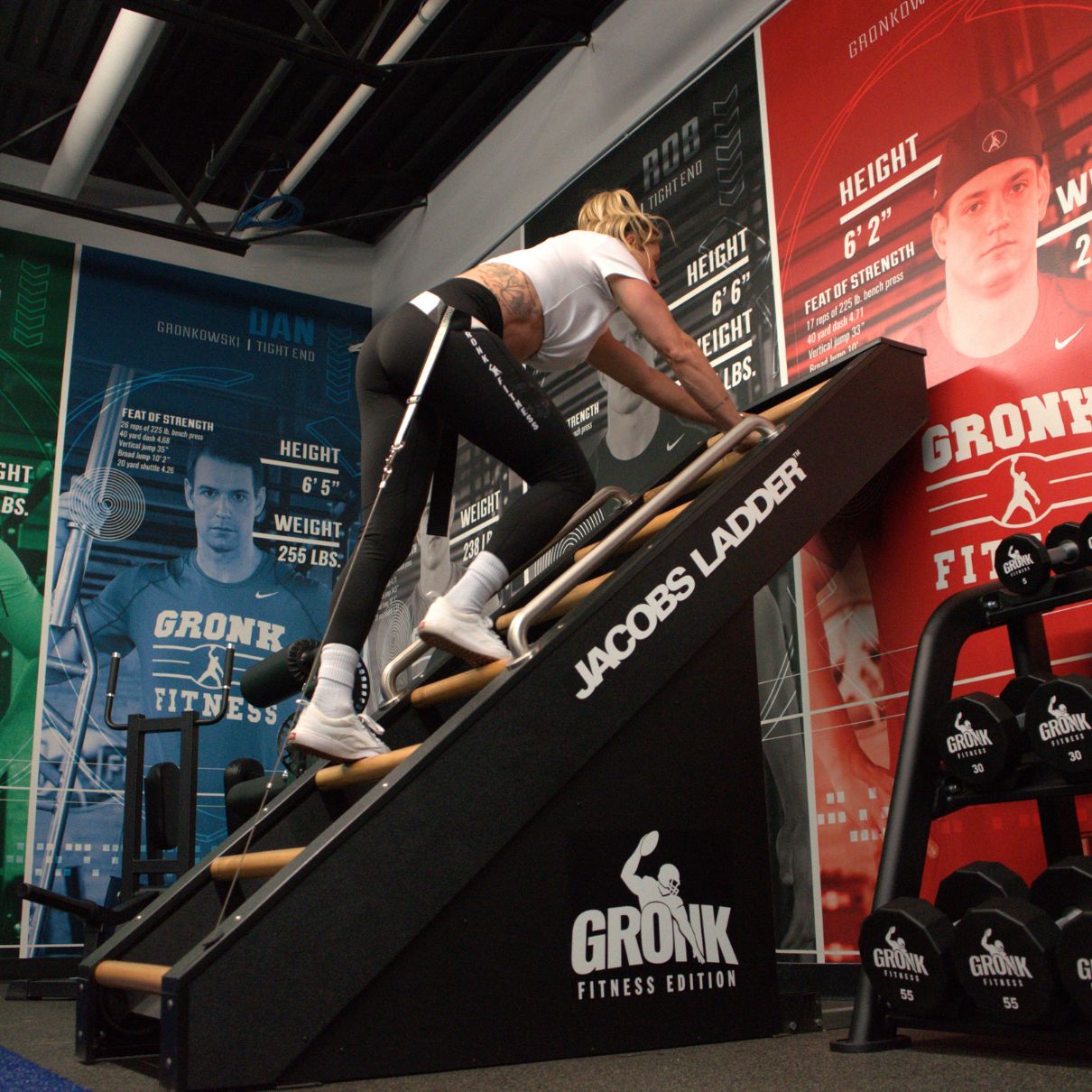 Jacobs Ladder - Gronk Fitness Edition Gronk Fitness Products Elliptical; Advanced Commercial gronkfitness_jacobs-ladder-gronk-fitness-edition-1_view-3