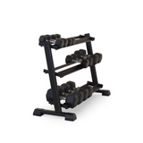 Inspire 3-Tier Dumbbell Rack Inspire Dumbell racks, power block stand, plate and bar storage, kettlebell racks, ball racks inspire_3-tier-dumbbell-rack_view-2