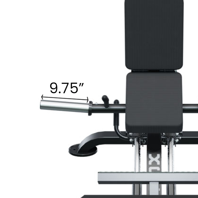 IRONAX XCL Compact Leg Sled Ironax Modular; preacher curl, vkr, ab, roman chair ironax_xcl-compact-leg-sled_view-3