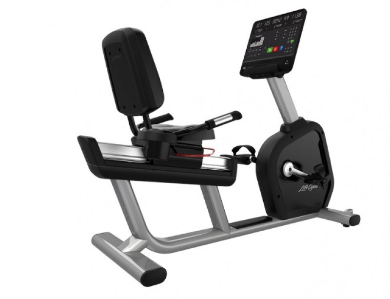 Life Fitness Aspire Recumbent Bike with SL Console, Arctic Silver Life Fitness Bike; Commercial life-fitness_aspire-recumbent-bike-with-sl-console-arctic-silver_view-3