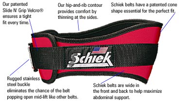 Schiek 4.75" Weight Lifting Belt, Pink, XSM Schiek Wearables; gloves, elbow sleeves, knee sleeves, dip belts, vests, ankle/wrist weights schiek_4-75-pink-belt-xsm_main