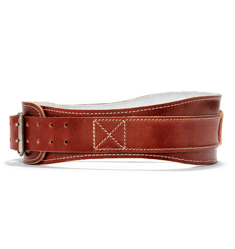SCHIEK 4 LEATHER CONTOUR LIFTING BELT, SMALL Schiek Wearables; gloves, elbow sleeves, knee sleeves, dip belts, vests, ankle/wrist weights schiek_4-leather-contour-lifting-belt-small_view-2