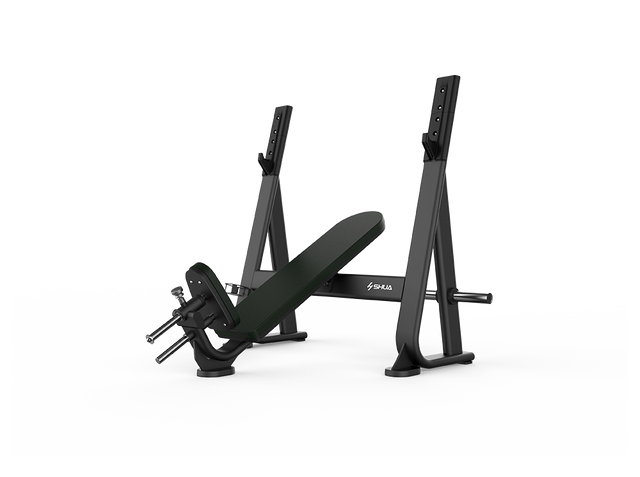 Shua G6373 Olympic Incline Bench exercise bench, studio render 1 of 2