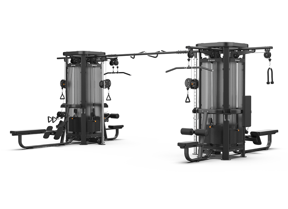 Shua G7233B 8-Station multi-station gym, studio render 1 of 4
