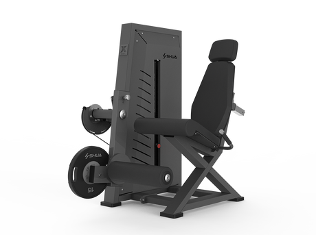 Shua G7708 Hybrid Leg Extension selectorized machine, studio render 1 of 2