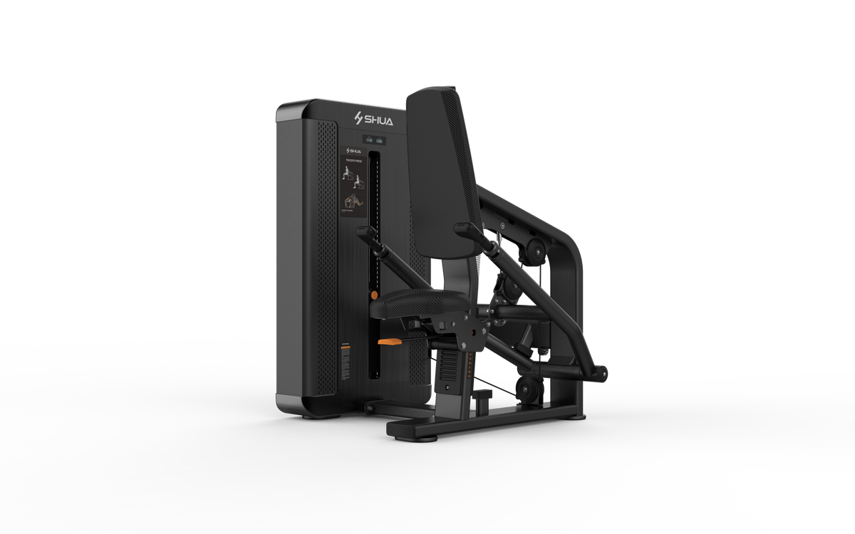 Shua G8826 Triceps Press selectorized machine, studio render 1 of 4