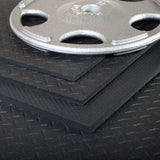 SuperMats MuscleMat 4x6-1/2 Black Mat SuperMats Rubber flooring, turf, large non-padded interlocking mats and flooring supermats_musclemat-4x6_view-2