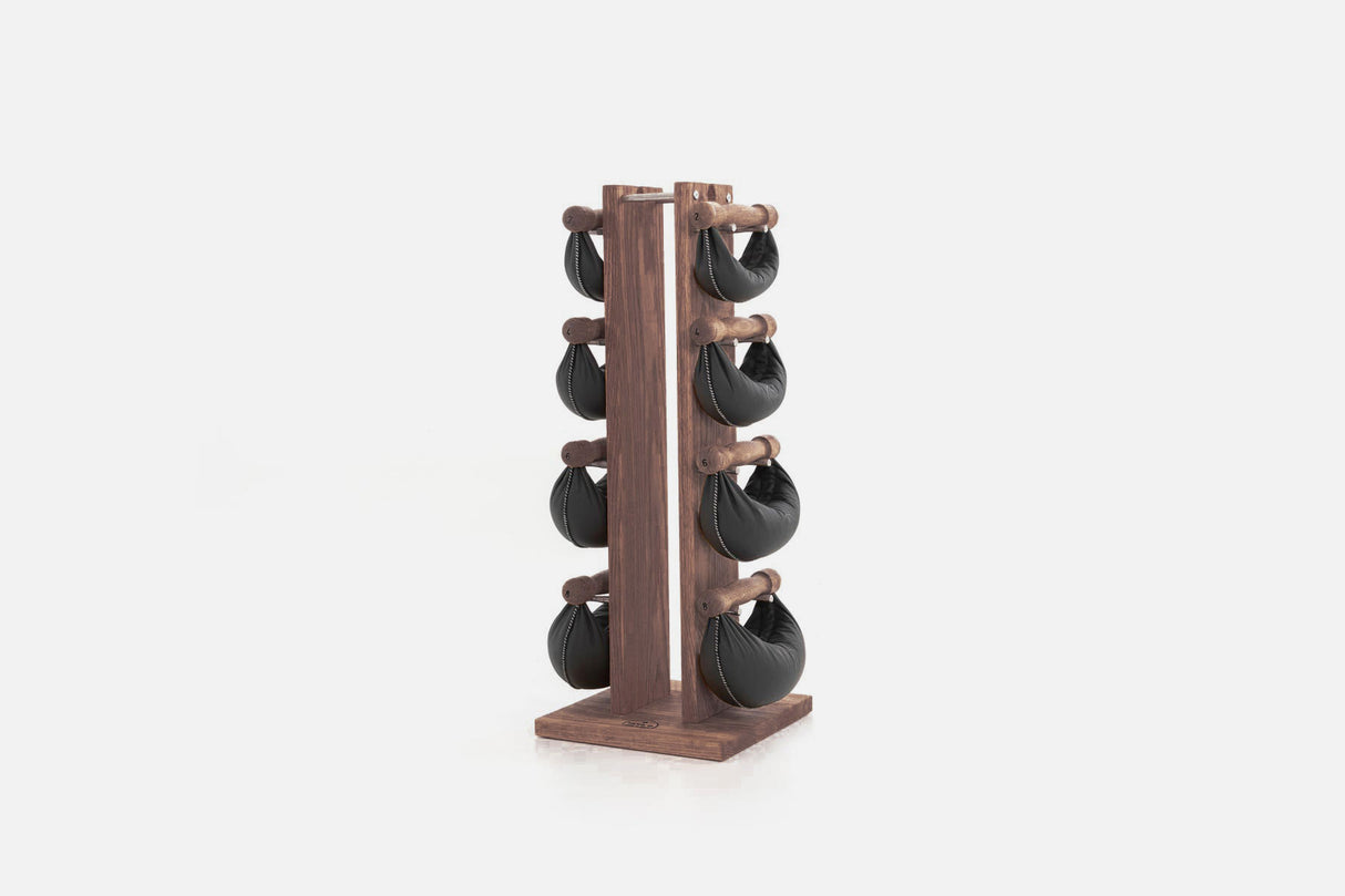 Nohrd - SwingBells Tower Vintage NOHrD Dumbell racks, power block stand, plate and bar storage, kettlebell racks, ball racks swing-turm-vintage-1-grey