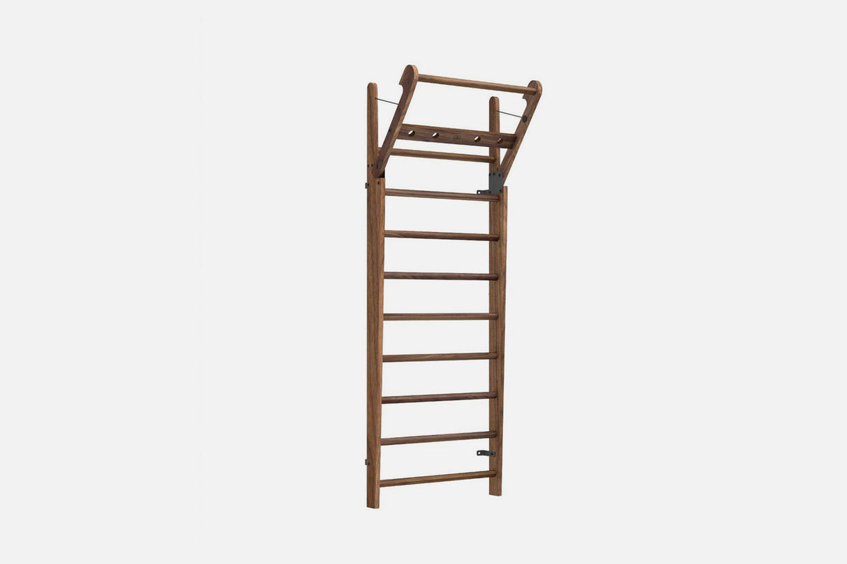 NOHRD WallBars - 10 Wooden Stall Bars Walnut NOHrD Variant(s) - Color wallbars-nussbaum-10-grey