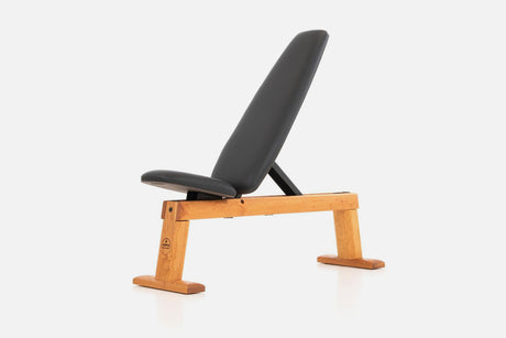 NOHRD Adjustable Solid Wood Weight Bench Cherry with Artificial Leather NOHrD Variant(s) Color weightbench-kirsche-1-cherry
