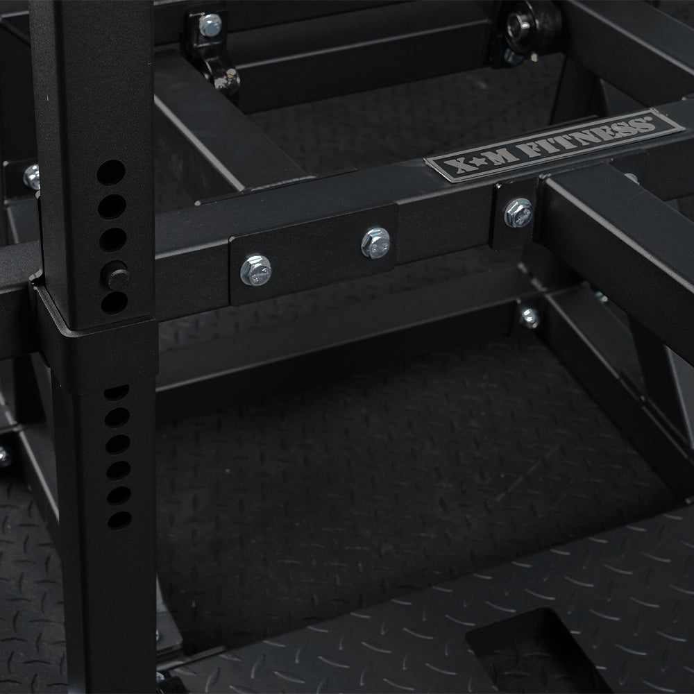 XM Belt Squat - Final Stock XM Fitness Home Gym, Small; Single stack or a-frame double stack (functional trainer). 5 functions or less xm-fitness_belt-squat-machine_view-2