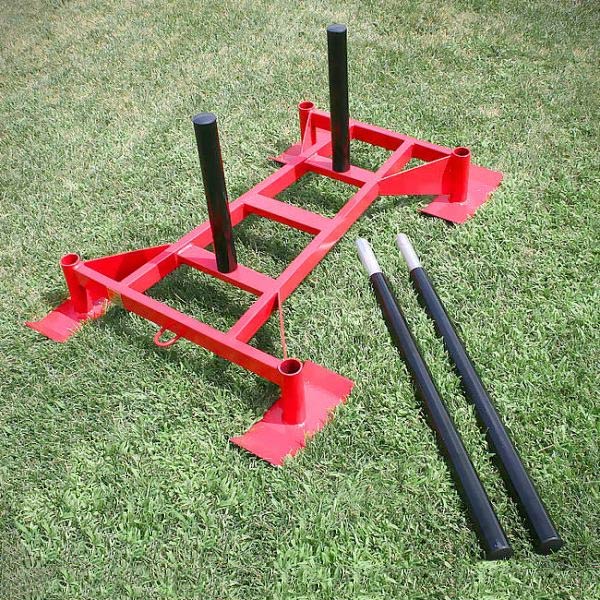 Professional Driving Power Sled Red XM Fitness Agility and Speed; jump ropes, climbing and battle ropes, ladders, sled, interval timer xm-fitness_professional-driving-power-sled-red_view-3