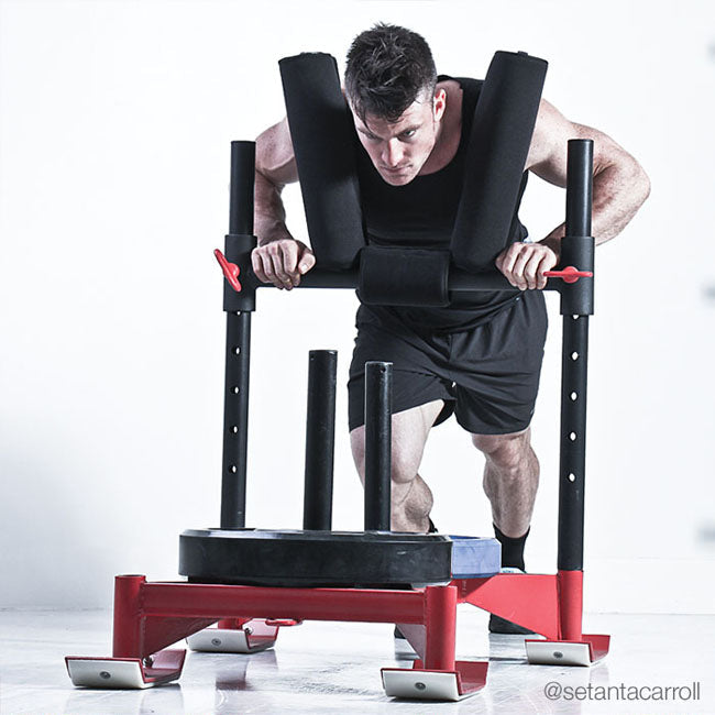 Professional Driving Power Sled Red XM Fitness Agility and Speed; jump ropes, climbing and battle ropes, ladders, sled, interval timer xm-fitness_professional-driving-power-sled-red_view-6