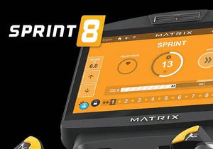 Sprint 8 available on Matrix A30 Ascent Trainer Elliptical screen view