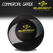 Element Fitness black and gray medicine ball with logo